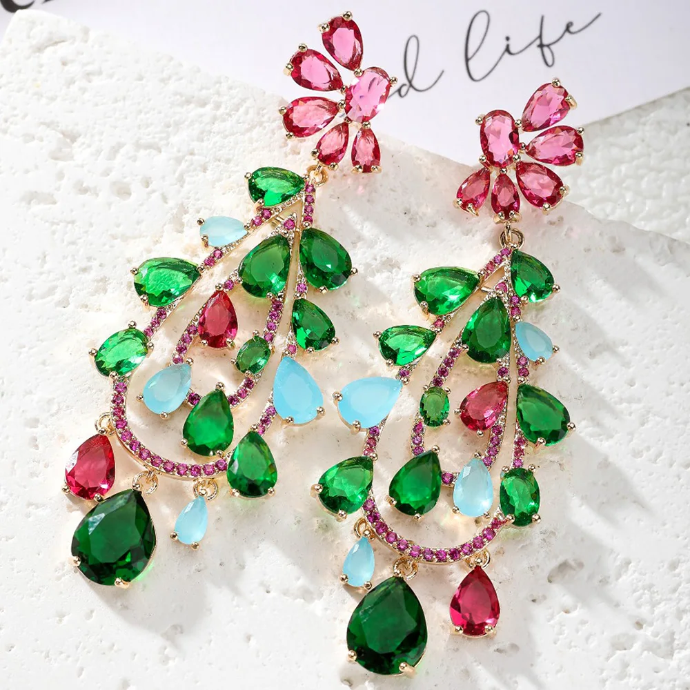 Missvikki New Charm Luxury WaterDrop Earrings For Women Wedding Cubic Zircon Crystal CZ Bridal Spring Summer Jewelry Gift 
Missvikki New Charm Luxury WaterDrop Earrings For Women Wedding Cubic Zircon Crystal CZ Bridal Spring Summer Jewelry Gift