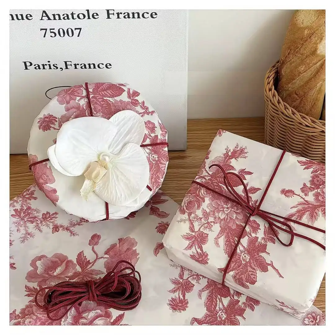 Vintage French Style Sydney Paper Peony Pattern Tissue Paper for Valentines, Wedding, Birthday Gift Wrapping, Bouquet Packaging
Vintage French Style Sydney Paper Peony Pattern Tissue Paper for Valentines, Wedding, Birthday Gift Wrapping, Bouquet Packaging