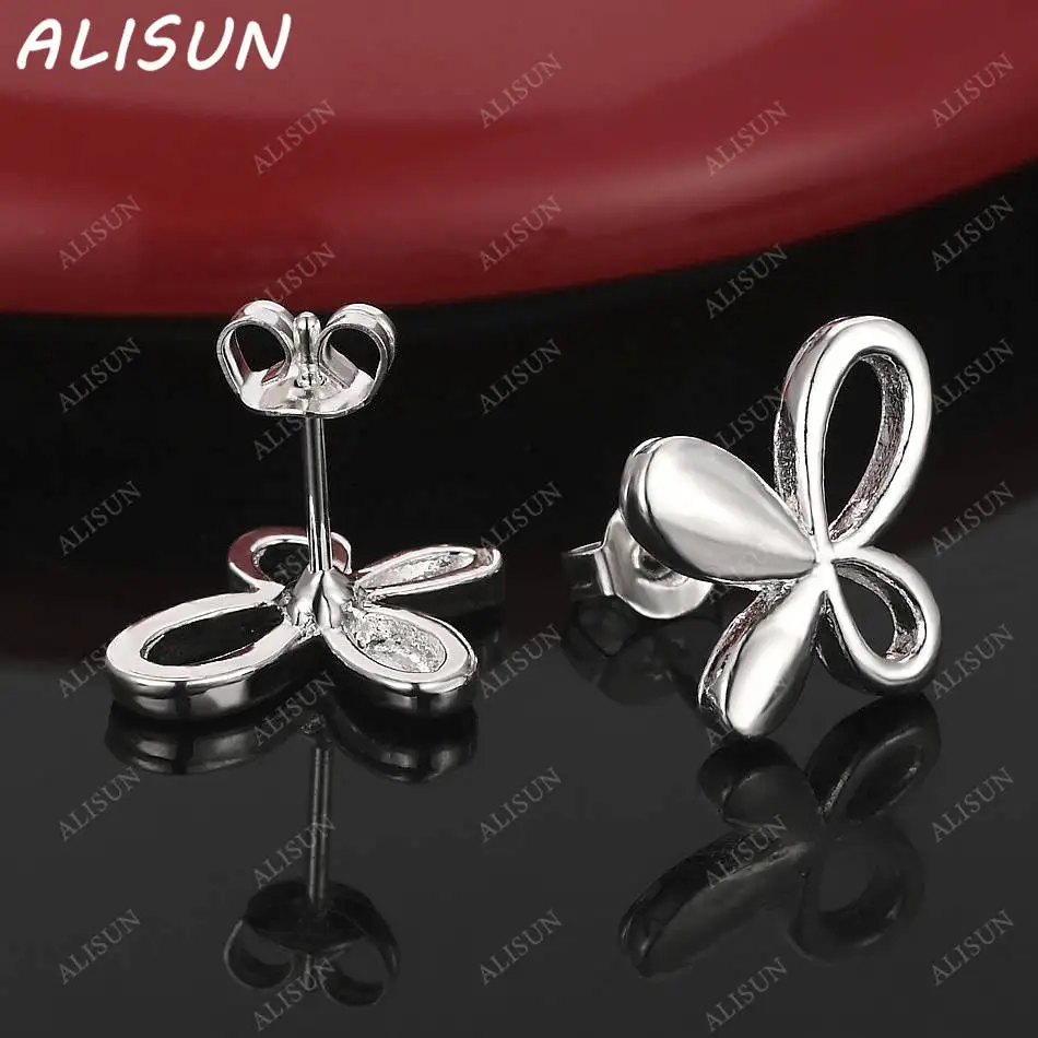 ALISUN 925 Sterling Silver Bow Earrings Stud Earrings For Women Fashion Jewelry Charm Grace Noble Wedding Accessories
ALISUN 925 Sterling Silver Bow Earrings Stud Earrings For Women Fashion Jewelry Charm Grace Noble Wedding Accessories