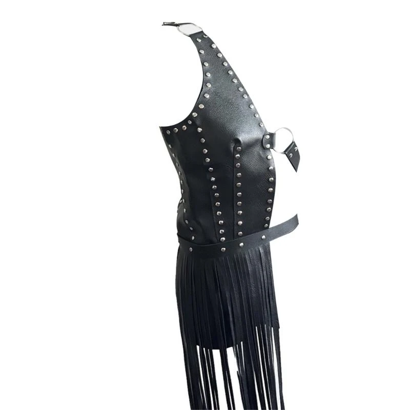 Q22D Leather Body Harnesses Belt Women Punk Waist Belt Tassels Fringe Dress Belt Nightclub Raves Costumes Clubwears Women
Q22D Leather Body Harnesses Belt Women Punk Waist Belt Tassels Fringe Dress Belt Nightclub Raves Costumes Clubwears Women