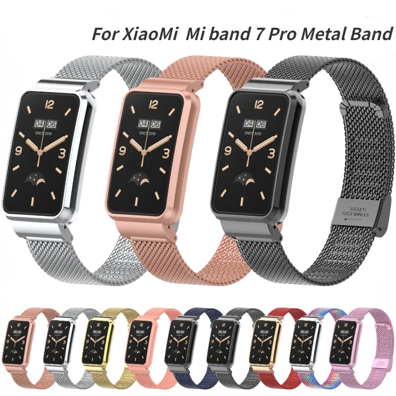 Milanese Metal Strap+Watch Case For Xiaomi Mi band 7 Pro Stainless Steel sports comfort Bracelet band For Xiaomi Mi band 7 pro
Milanese Metal Strap+Watch Case For Xiaomi Mi band 7 Pro Stainless Steel sports comfort Bracelet band For Xiaomi Mi band 7 pro
