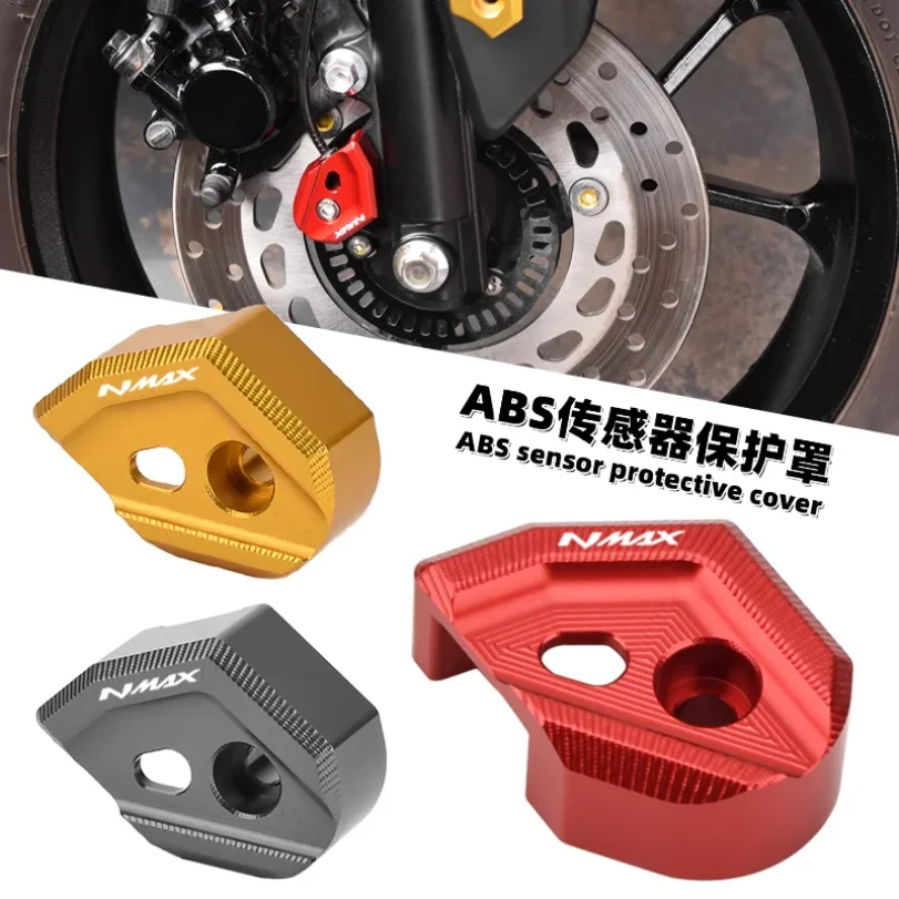 Premium CNC aluminum alloy sensor protective cover, fits Yamaha Nmax Turbo, Neo, 125/155/160. Protects front ABS sensor from imp
Premium CNC aluminum alloy sensor protective cover, fits Yamaha Nmax Turbo, Neo, 125/155/160. Protects front ABS sensor from imp