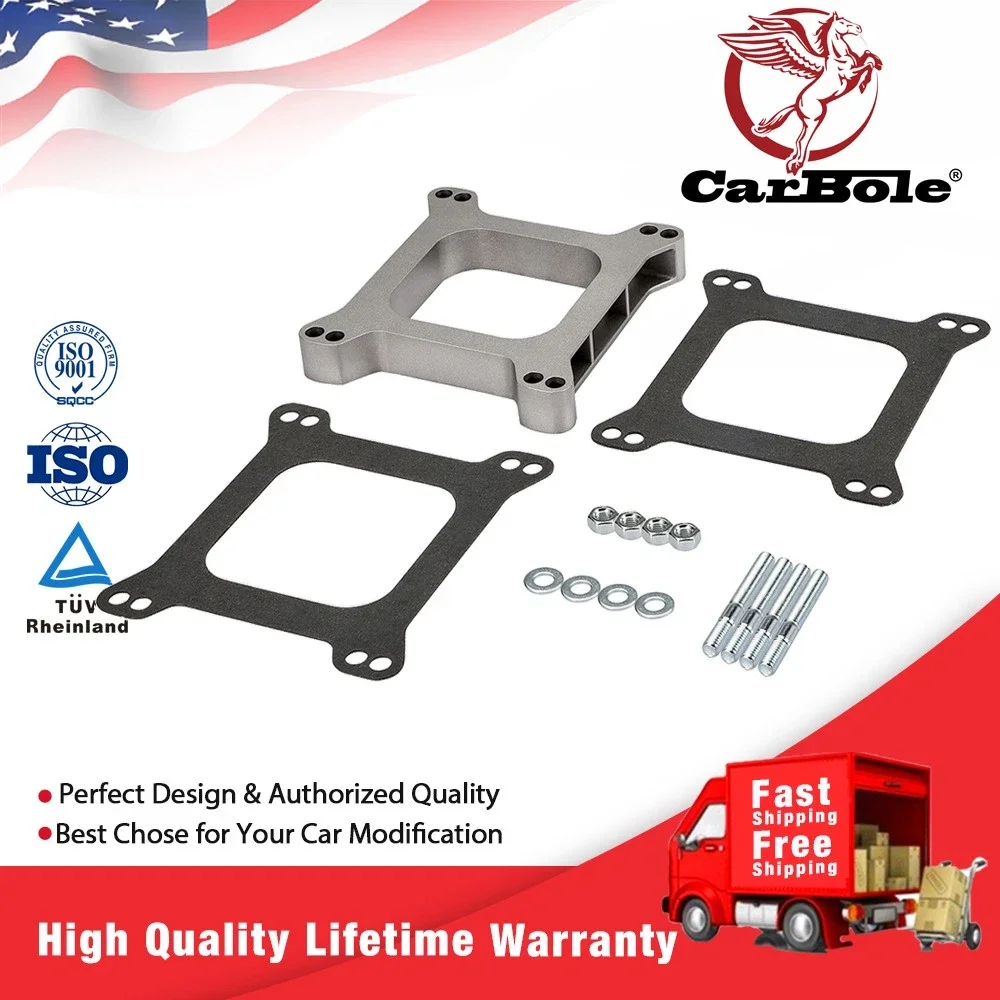 1In Carburetor Spacer 4 Hole for Holley 4150 4160 Edelbrock Square Bore 4 Barrel
1In Carburetor Spacer 4 Hole for Holley 4150 4160 Edelbrock Square Bore 4 Barrel