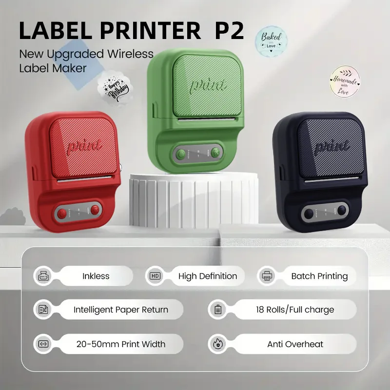 Portable label printer, mini handheld Bluetooth thermal barcode printer, takeaway receipt label barcode thermal printer
Portable label printer, mini handheld Bluetooth thermal barcode printer, takeaway receipt label barcode thermal printer