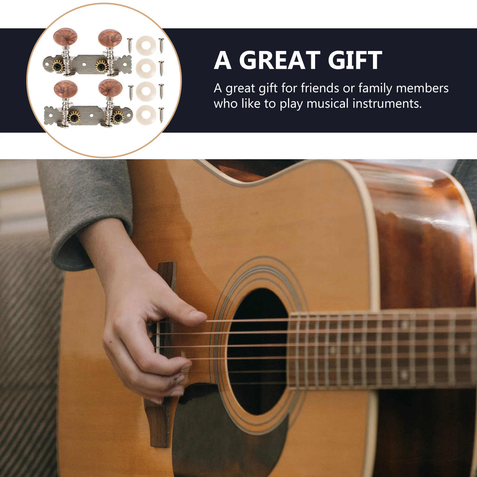 1set Ukulele Pegs Closed String Tuning Keys Professional Machine Heads Durable High-Grade Material Easy Installation Precise
1set Ukulele Pegs Closed String Tuning Keys Professional Machine Heads Durable High-Grade Material Easy Installation Precise