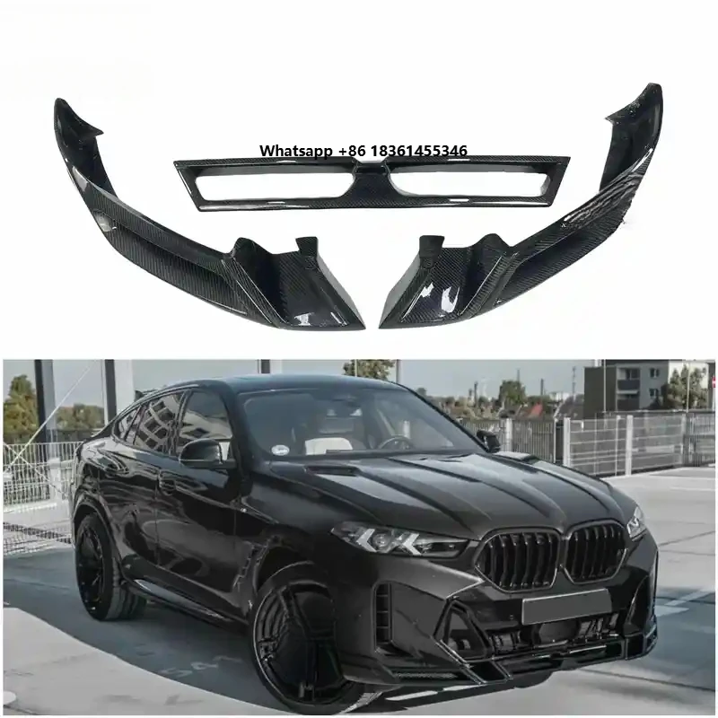 for X6 G06 LCI 2023 - 2025 Car Exterior Parts Modification Carbon Fiber Front Bumper Lip Spoiler Sp LD Style
for X6 G06 LCI 2023 - 2025 Car Exterior Parts Modification Carbon Fiber Front Bumper Lip Spoiler Sp LD Style