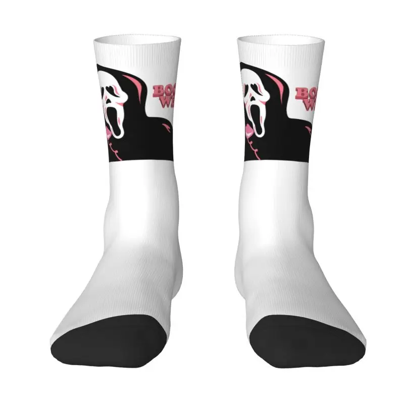 Novelty Men's Scream Sidney Prescott Film Dress Socks Unisex Warm Comfortable 3D Printing BOO YOU WHORE Ghost Face Crew Socks
Novelty Men's Scream Sidney Prescott Film Dress Socks Unisex Warm Comfortable 3D Printing BOO YOU WHORE Ghost Face Crew Socks
