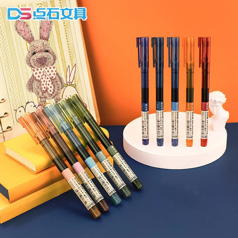 5 Pcs Large Capacity Quick Drying Needle Tip Colored Gel Pen 0.5mm Fine Pointed Ballpoint Pens DIY Diary Drawing Retro Colors
5 Pcs Large Capacity Quick Drying Needle Tip Colored Gel Pen 0.5mm Fine Pointed Ballpoint Pens DIY Diary Drawing Retro Colors