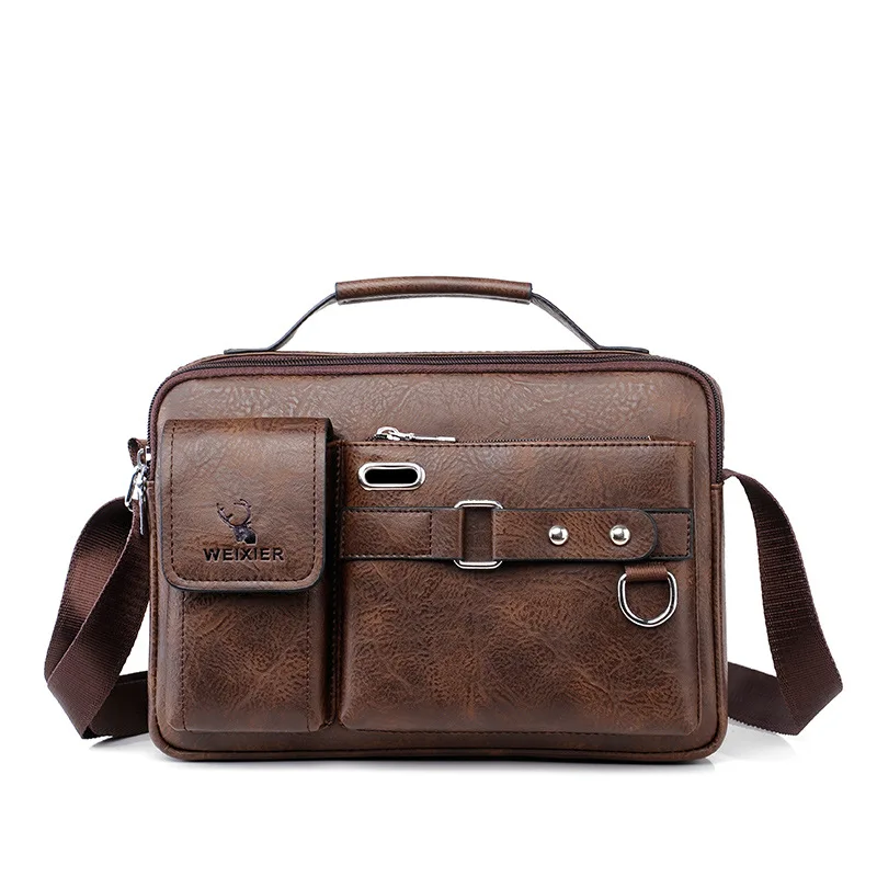 Men'S Shoulder Briefcase Bag PU Leather Handbags Cross Vintage Messenger Business Tote Boston Square Small Crossbody Bag Male
Men'S Shoulder Briefcase Bag PU Leather Handbags Cross Vintage Messenger Business Tote Boston Square Small Crossbody Bag Male