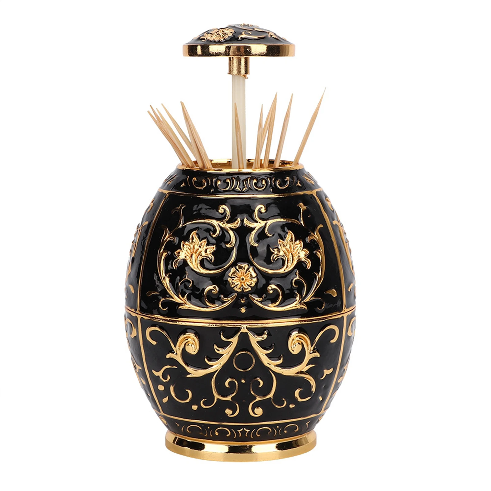 ZK40 Rotating Press Toothpick Holder Box Dispenser Organizer Container Decoration for Home Kitchen Hotel(GoldBlack )
ZK40 Rotating Press Toothpick Holder Box Dispenser Organizer Container Decoration for Home Kitchen Hotel(GoldBlack )