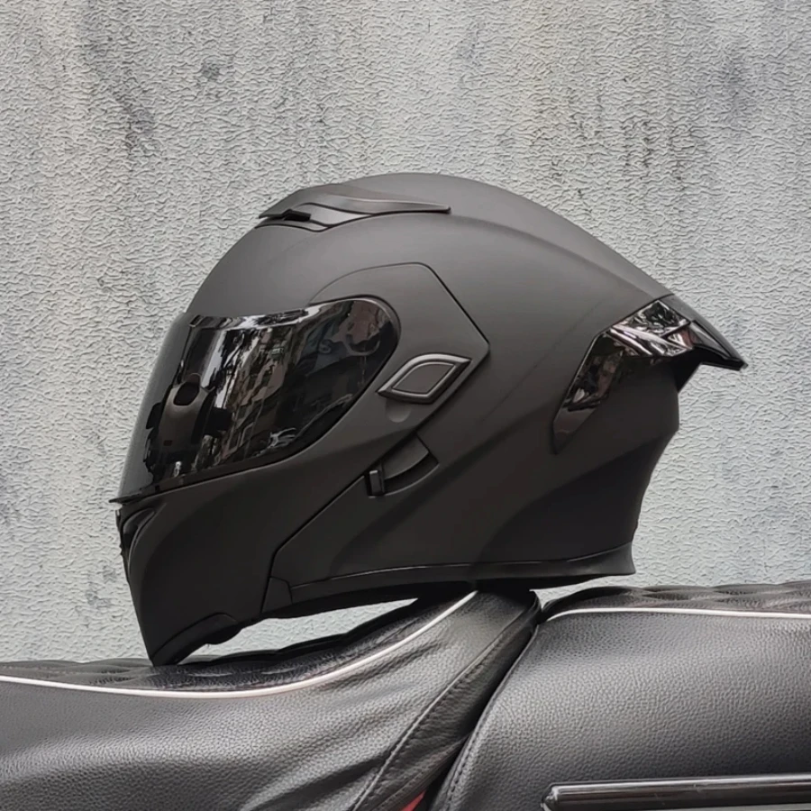 Motorcycle helmets Double Visors Modular Flip Up helmet DOT approved Full face casque moto racing Motocross helmet DOT
Motorcycle helmets Double Visors Modular Flip Up helmet DOT approved Full face casque moto racing Motocross helmet DOT