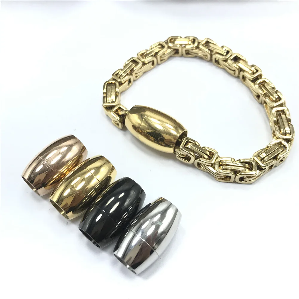 Stainless Steel Magnetic Clasps Hole 4mm to 6mm for Leather Cord Magnet Lace Buckle for Bracelet Jewelry DIY Making Accessories
Stainless Steel Magnetic Clasps Hole 4mm to 6mm for Leather Cord Magnet Lace Buckle for Bracelet Jewelry DIY Making Accessories