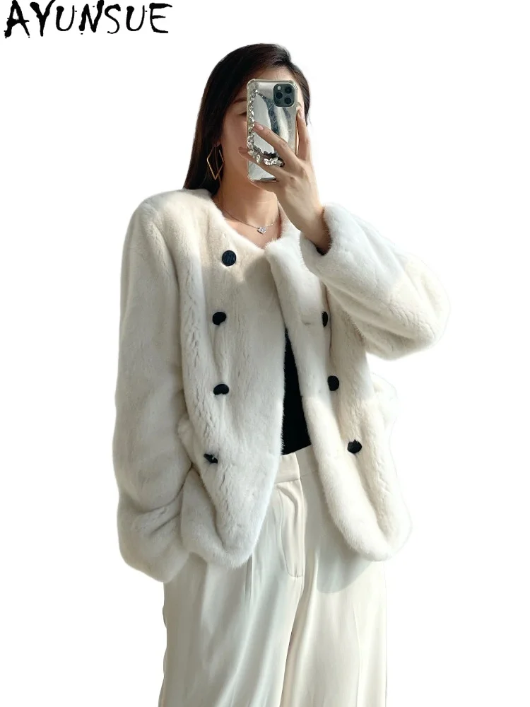 AYUSNUE Top Quality Natural Mink Coat Women 2026 Warm Winter Clothes Whole Mink Fur Coats for Woman fashion пальто женское
AYUSNUE Top Quality Natural Mink Coat Women 2026 Warm Winter Clothes Whole Mink Fur Coats for Woman fashion пальто женское
