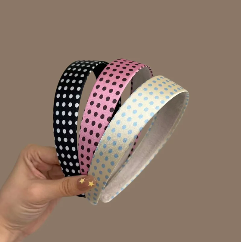 Colored Polka Dot Pressed Hair Hair Hoop Headband Korean Sweet Wide Edge Hairbands Girls Hair Hairpin Accessory and Headwear
Colored Polka Dot Pressed Hair Hair Hoop Headband Korean Sweet Wide Edge Hairbands Girls Hair Hairpin Accessory and Headwear