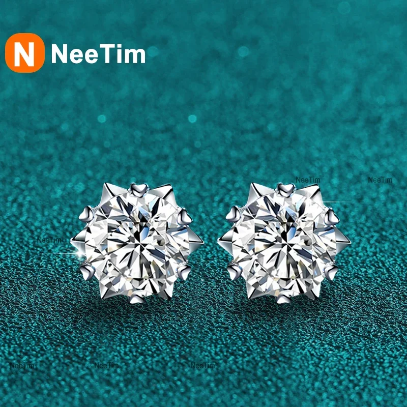 Серьги NeeTim с муассанитом 0,3 карата-2 карата, лабораторные бриллианты, стерлинговое серебро 925 пробы с позолоченными серьгами-гвоздиками в виде снежинок, свадебные украшения
Серьги NeeTim с муассанитом 0,3 карата-2 карата, лабораторные бриллианты, стерлинговое серебро 925 пробы с позолоченными серьгами-гвоздиками в виде снежинок, свадебные украшения