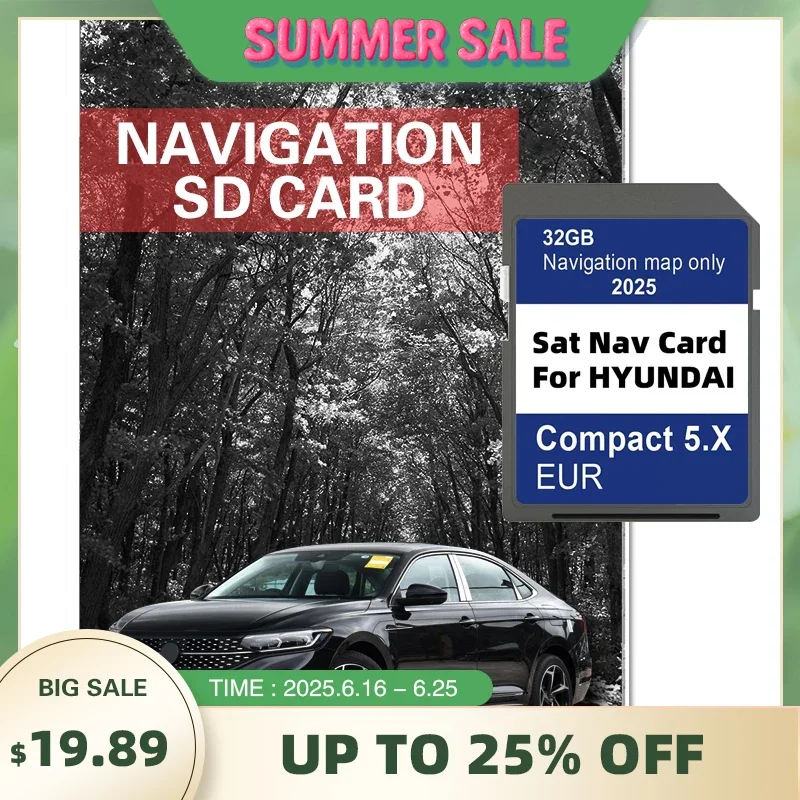 32GB SD Card Maps Europe Turkey for Hyundai Compact 5.X i10/i20/i30/i40/Kona/Santa/Tucson Car Sat Nav Navigation GEN5 GPS 2025
32GB SD Card Maps Europe Turkey for Hyundai Compact 5.X i10/i20/i30/i40/Kona/Santa/Tucson Car Sat Nav Navigation GEN5 GPS 2025