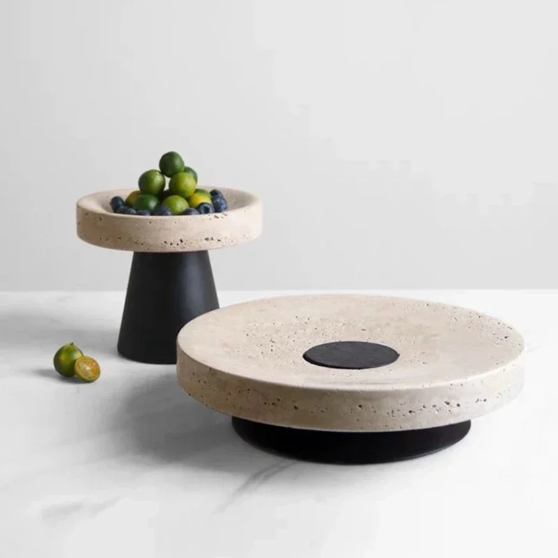 Beige Travertine Tray with Metal Base Vintage Natural Marble Serving Tray Round Cake Stand Fruit Bowl Home Decor
Beige Travertine Tray with Metal Base Vintage Natural Marble Serving Tray Round Cake Stand Fruit Bowl Home Decor