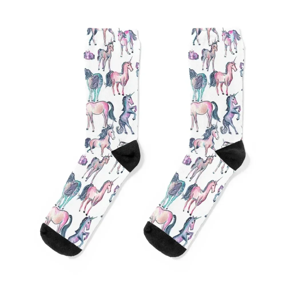 Pink, Blue, and Turquoise Watercolor Unicorns Socks floor Stockings winter short Women Socks Men's
Pink, Blue, and Turquoise Watercolor Unicorns Socks floor Stockings winter short Women Socks Men's