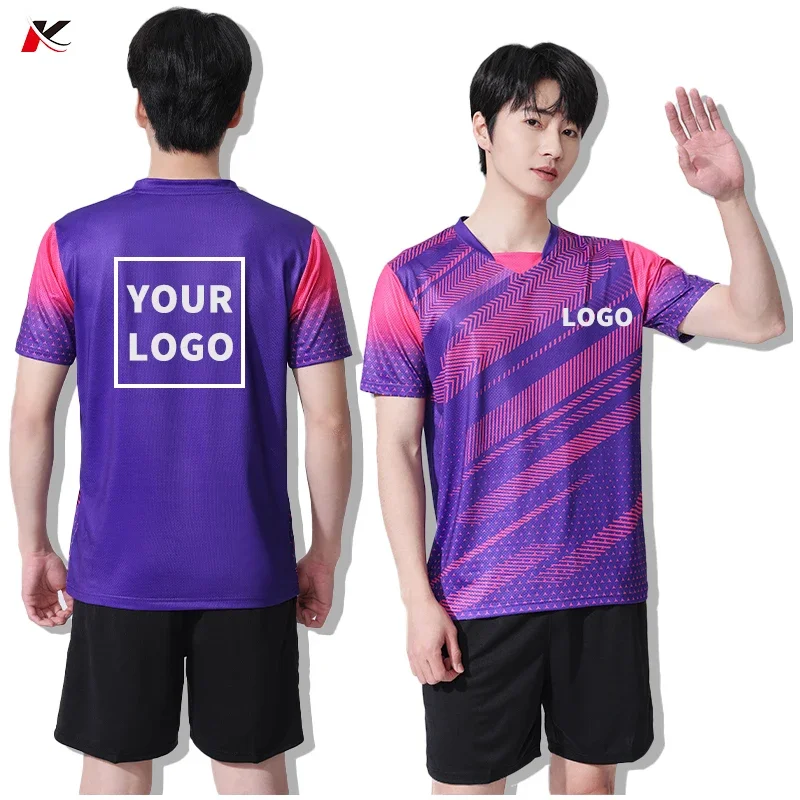 Sportswear T-shirt Summer Men's Print Badminton Table Tennis Running Fitness Competition Training Clothing Gym Tops Male GJ267
Sportswear T-shirt Summer Men's Print Badminton Table Tennis Running Fitness Competition Training Clothing Gym Tops Male GJ267
