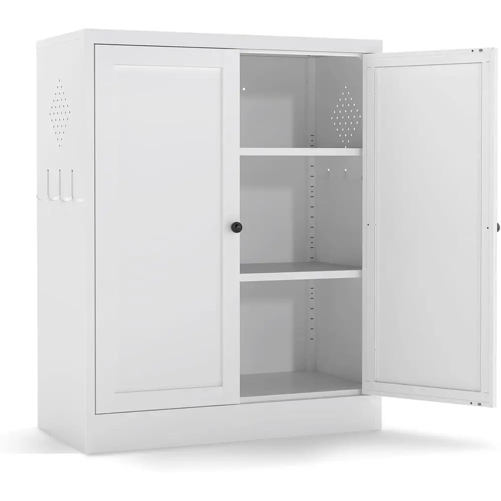 Cabinet with 2 Adjustable Shelves, Metal Storage Cabior Kitchen, Living Room, Bathroom, Heavy Duty reestanding Utility
Cabinet with 2 Adjustable Shelves, Metal Storage Cabior Kitchen, Living Room, Bathroom, Heavy Duty reestanding Utility