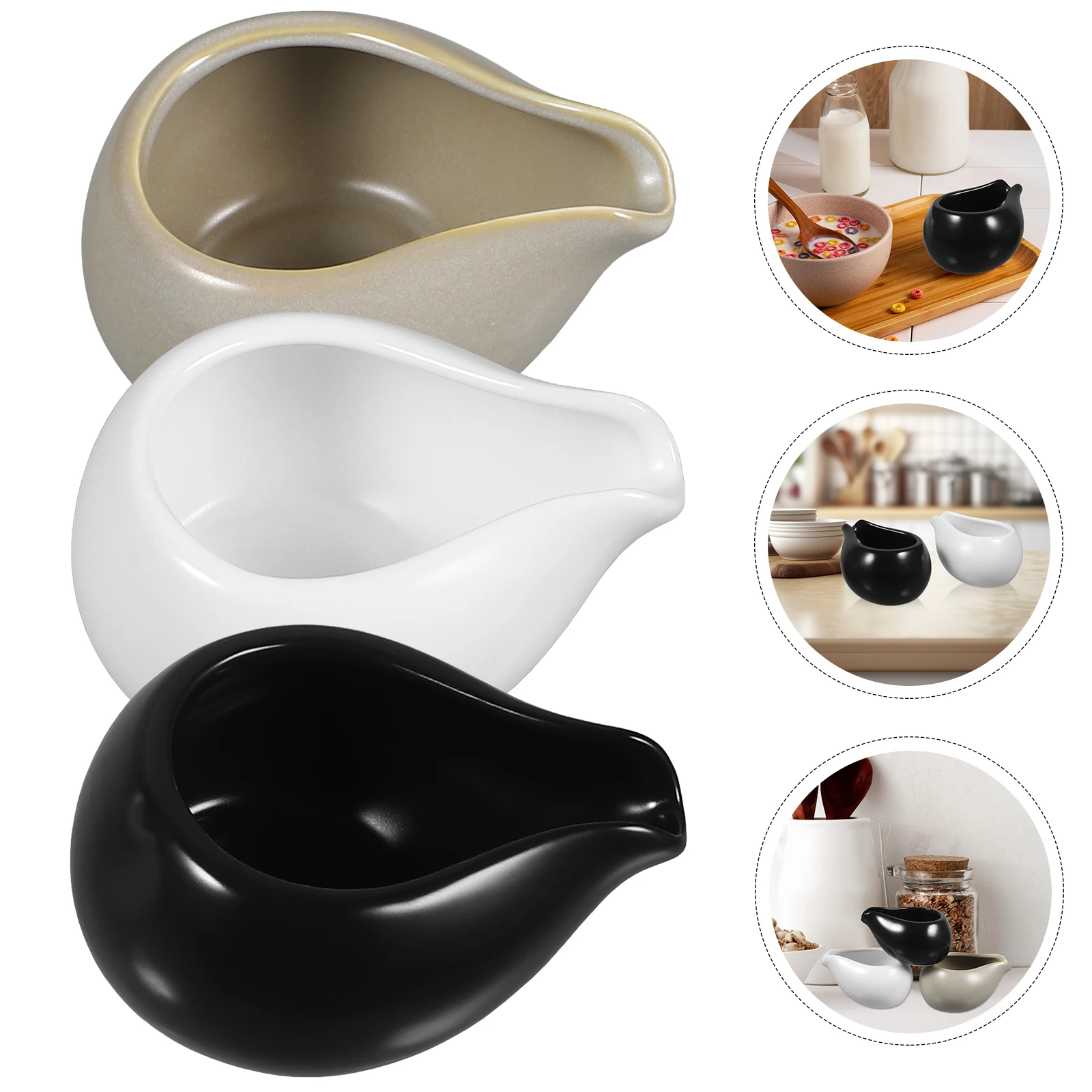 3 Pcs Milk Can Cup Ceramics Frother Pourer Drinks Containers Pitcher Dispenser for Coffee Mini Jug Syrup Pitchers
3 Pcs Milk Can Cup Ceramics Frother Pourer Drinks Containers Pitcher Dispenser for Coffee Mini Jug Syrup Pitchers
