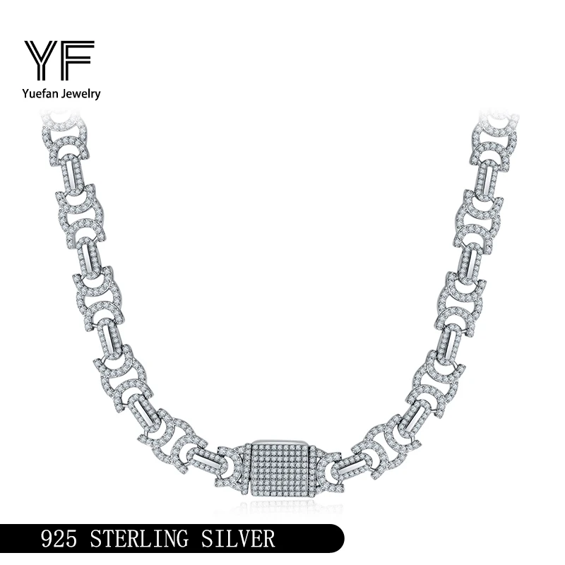 S925 Серебро Муассанит Кубинские звенья Ожерелья 17,5 ~ 27,5 дюймов Ювелирные изделия в стиле хип-хоп Персонализированная настройка Подарок на День святого Валентина 
S925 Серебро Муассанит Кубинские звенья Ожерелья 17,5 ~ 27,5 дюймов Ювелирные изделия в стиле хип-хоп Персонализированная настройка Подарок на День святого Валентина