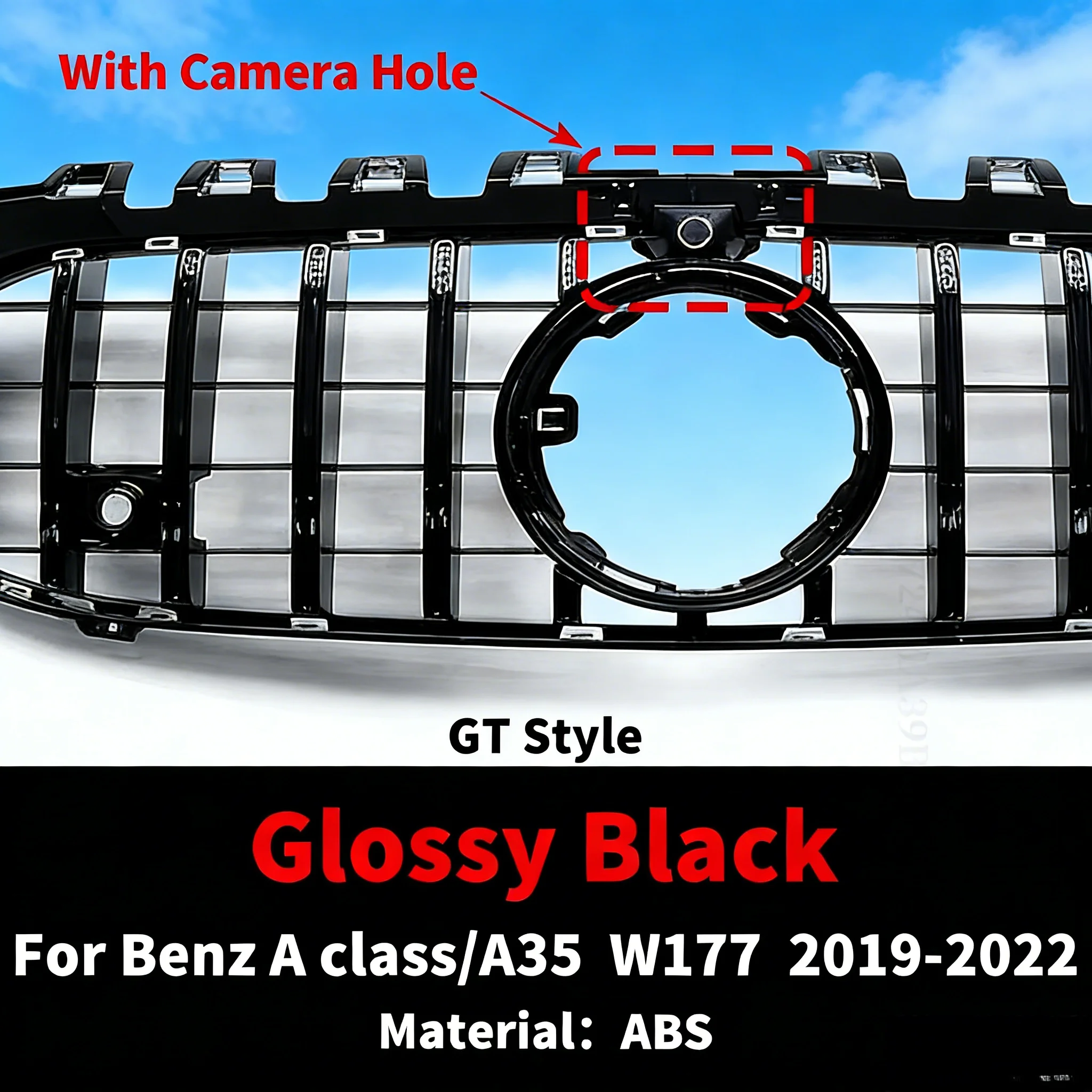 Sport W177 GT Diamond Style Front Bumper Grille Inlet Grill Radiator Grid Tuning For 2019-2022 Mercedes Benz A Class or A35
Sport W177 GT Diamond Style Front Bumper Grille Inlet Grill Radiator Grid Tuning For 2019-2022 Mercedes Benz A Class or A35