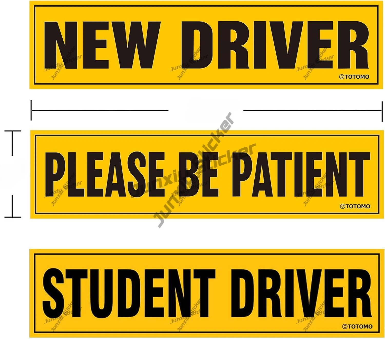 3PCS New Driver Sticker for Car Sign Large Reflective Vehicle Safety for Student Rookie Learner Drivers Bumper Sticker
3PCS New Driver Sticker for Car Sign Large Reflective Vehicle Safety for Student Rookie Learner Drivers Bumper Sticker