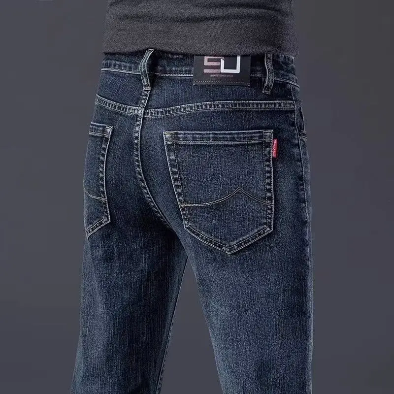 Men's Korean Style 2024 New Luxury Straight Slim Jeans Casual Denim Pencil Pants for Spring Autumn Designer Streetwear Trousers
Men's Korean Style 2024 New Luxury Straight Slim Jeans Casual Denim Pencil Pants for Spring Autumn Designer Streetwear Trousers