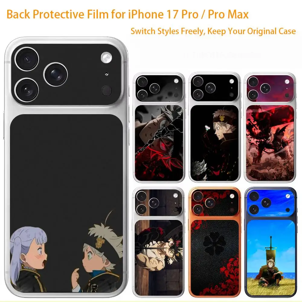 Anime B-Black C-Clover Premium Skin Wrap for iPhone 17 Pro/Max, Back Frame Camera Protective Decal (Not Case)
Anime B-Black C-Clover Premium Skin Wrap for iPhone 17 Pro/Max, Back Frame Camera Protective Decal (Not Case)