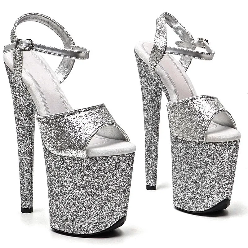 Women's 20CM/8inches Glitter Upper Platform Sexy High Heels Sandals Fashion Model Party Dress Pole Dance Shoes 108
Women's 20CM/8inches Glitter Upper Platform Sexy High Heels Sandals Fashion Model Party Dress Pole Dance Shoes 108