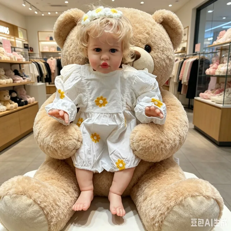 60cm Silicone Baby Doll Ellie Blonde Curly Hair Toddler Girl Hand Detailed Painting 3D Skin with Visible Veins
60cm Silicone Baby Doll Ellie Blonde Curly Hair Toddler Girl Hand Detailed Painting 3D Skin with Visible Veins