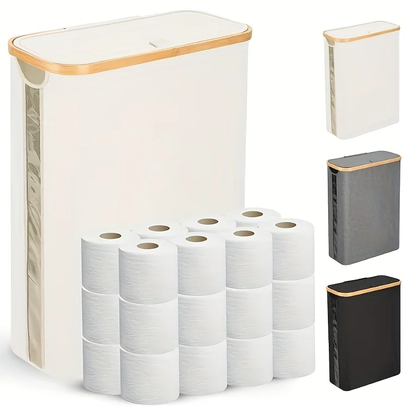 1PC Long Roll Paper Storage Box, Foldable, Bamboo Frame, Anti Slip Base, Suitable For Storage And Storage In The Bathroom
1PC Long Roll Paper Storage Box, Foldable, Bamboo Frame, Anti Slip Base, Suitable For Storage And Storage In The Bathroom