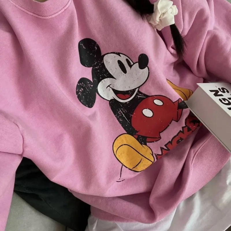 Disney Mickey Print Spring Autumn New Long Sleeved Hoodie For Women Korean Version Fashion Simple Commuting Couple's Sweatshirt
Disney Mickey Print Spring Autumn New Long Sleeved Hoodie For Women Korean Version Fashion Simple Commuting Couple's Sweatshirt