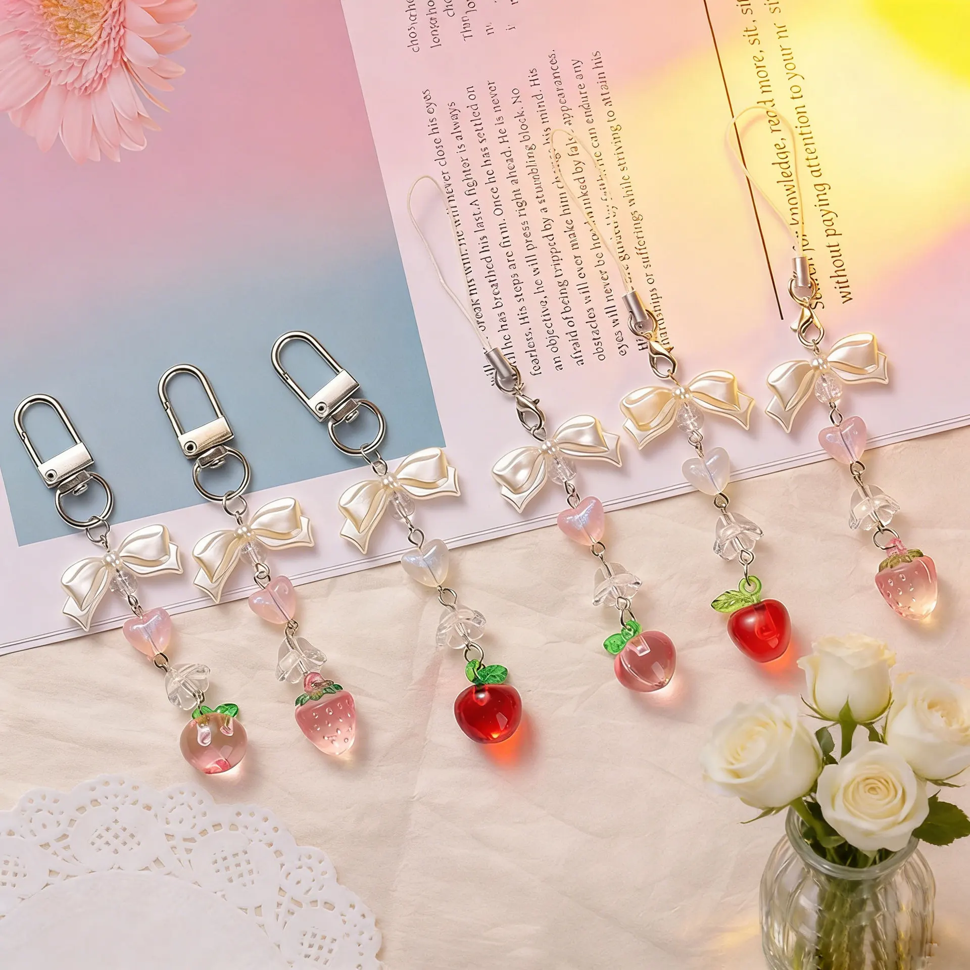Wholesale 30pcs Cute Fruit Pendant Phone Straps for Iphone Accessories Charm Keychain Straps for Cell Phone Lanyards Items Bulk
Wholesale 30pcs Cute Fruit Pendant Phone Straps for Iphone Accessories Charm Keychain Straps for Cell Phone Lanyards Items Bulk