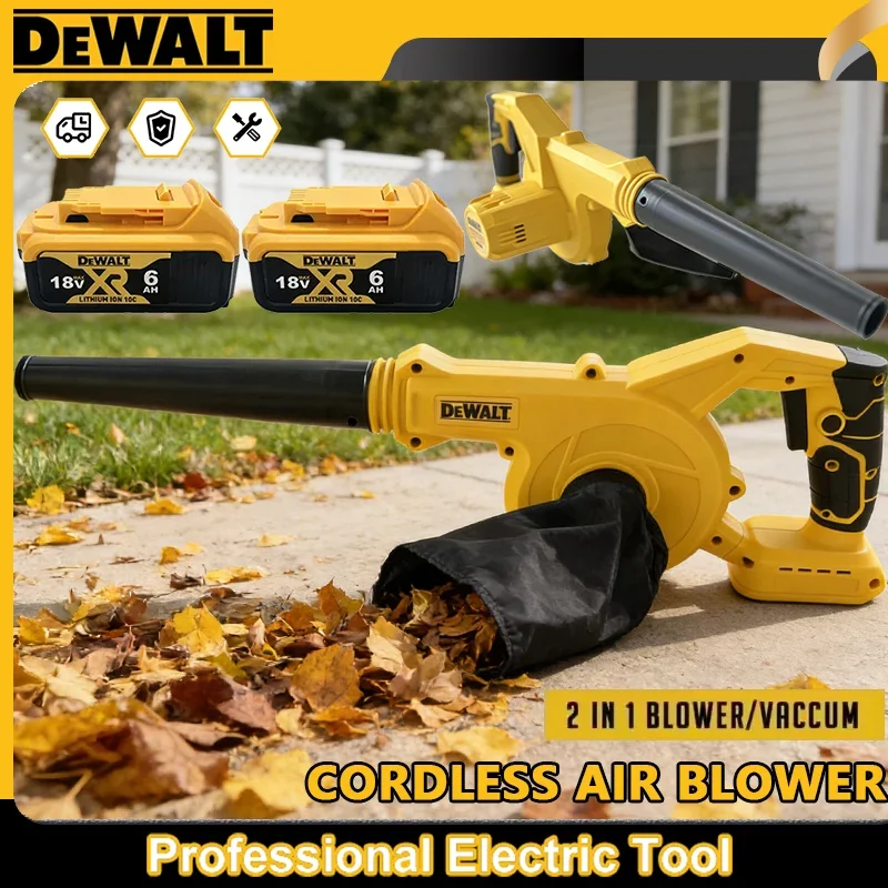 Беспроводной воздуходув-пылесос Dewalt 2-в-1, электрический пылесборник для компьютеров, очиститель листьев, электроинструмент для аккумулятора 18В
Беспроводной воздуходув-пылесос Dewalt 2-в-1, электрический пылесборник для компьютеров, очиститель листьев, электроинструмент для аккумулятора 18В