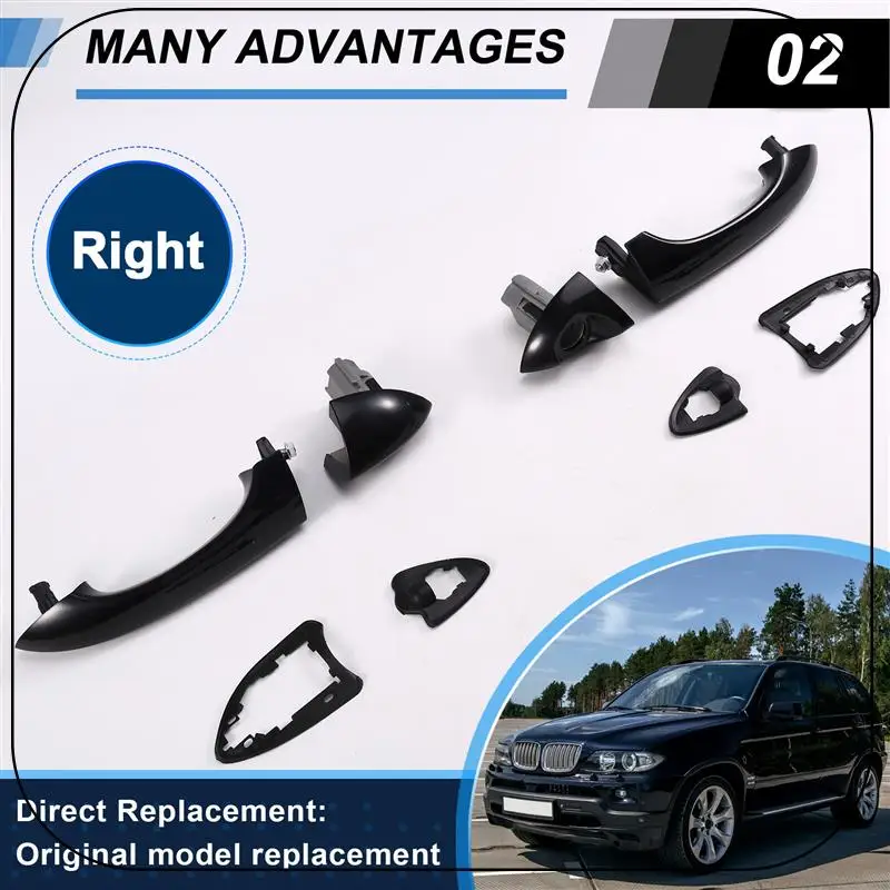 ABNF!Exterior Door Handle 51218243618 Outer Door Handle 51218243617 Door Handle Forbmw X5 Right Hand Drive
ABNF!Exterior Door Handle 51218243618 Outer Door Handle 51218243617 Door Handle Forbmw X5 Right Hand Drive