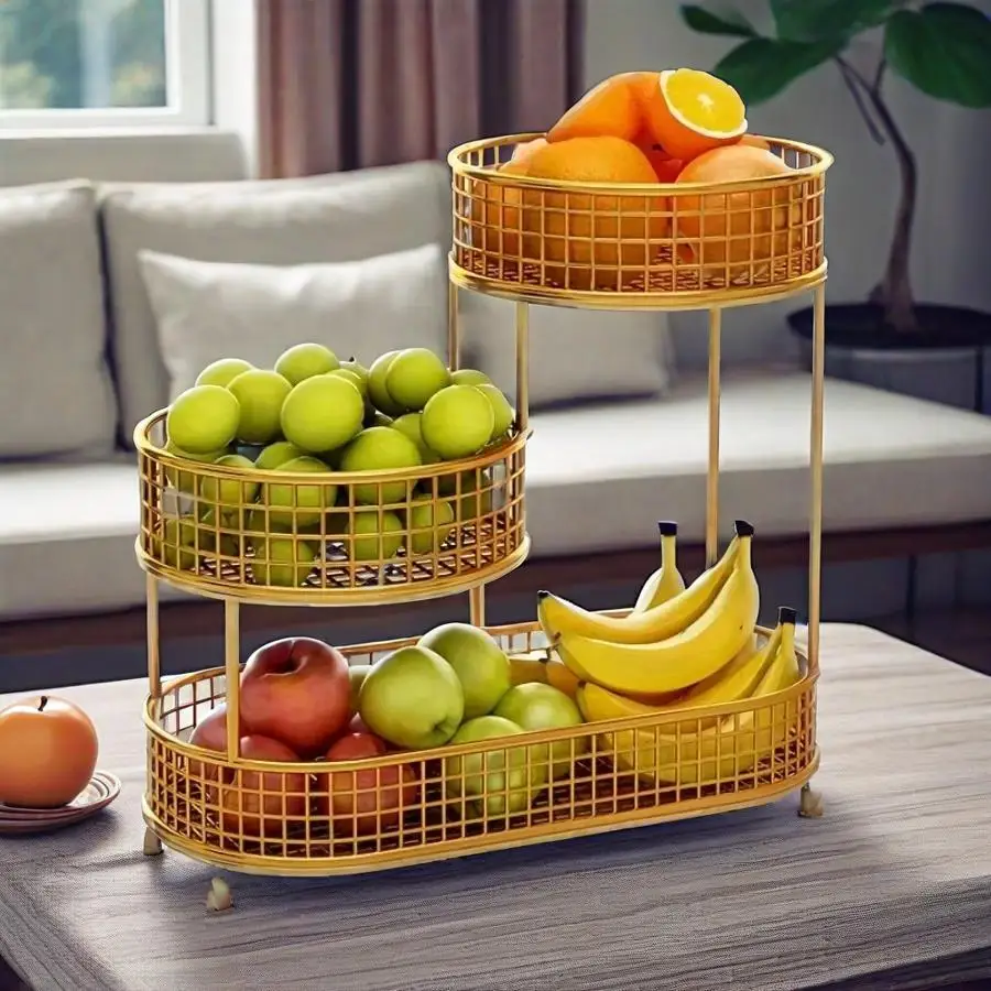 Multi Layer Kitchen Organizer Fruit Vegetable Shelf Bathroom Makeup Storage Desktop Dim Sum Storage Basket Kitchen Accessories
Multi Layer Kitchen Organizer Fruit Vegetable Shelf Bathroom Makeup Storage Desktop Dim Sum Storage Basket Kitchen Accessories