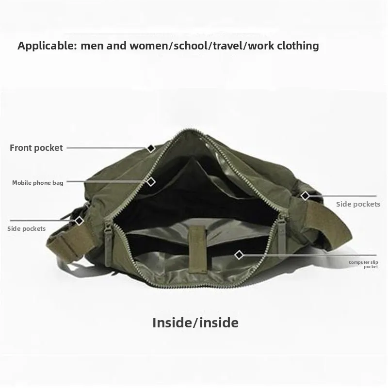 Top Quality Thickened Casual Messenger Bag, Single Shoulder Bag Large Capacity Laptop Bag, Multi Pocket Sports Bag for Men Women
Top Quality Thickened Casual Messenger Bag, Single Shoulder Bag Large Capacity Laptop Bag, Multi Pocket Sports Bag for Men Women