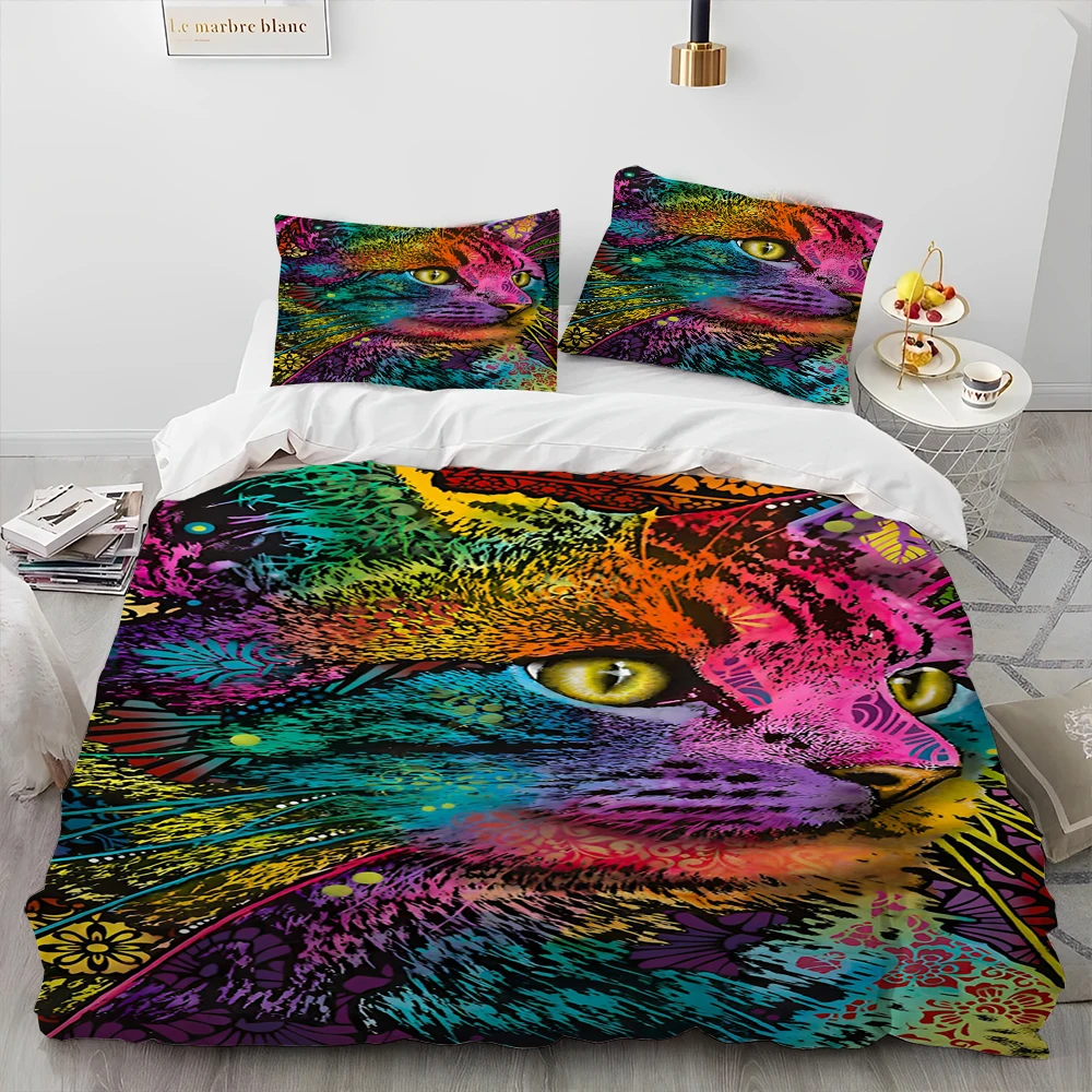 3D Cartoon Cat Comforter Bedding Set,Duvet Cover Bed Set Quilt Cover Pillowcase,King Queen Size Bedding Set for Adult Child Gift
3D Cartoon Cat Comforter Bedding Set,Duvet Cover Bed Set Quilt Cover Pillowcase,King Queen Size Bedding Set for Adult Child Gift