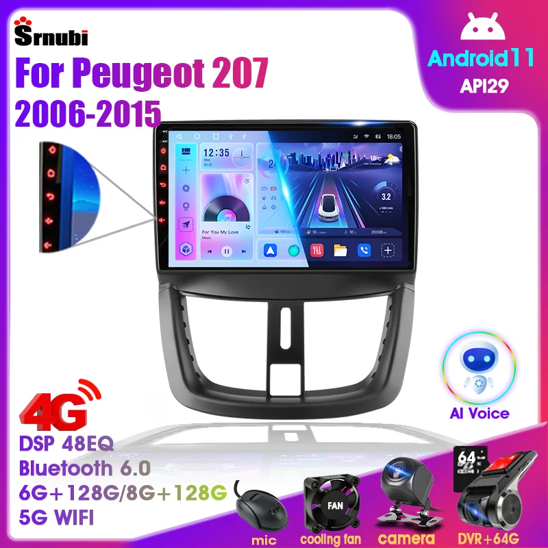 Автомагнитола на Android 11 для Peugeot 207 CC 2006-2015, мультимедийный видеоплеер, 2 Din, DVD, аудио колонки, Carplay, стерео аксессуары, 9 дюймов
Автомагнитола на Android 11 для Peugeot 207 CC 2006-2015, мультимедийный видеоплеер, 2 Din, DVD, аудио колонки, Carplay, стерео аксессуары, 9 дюймов