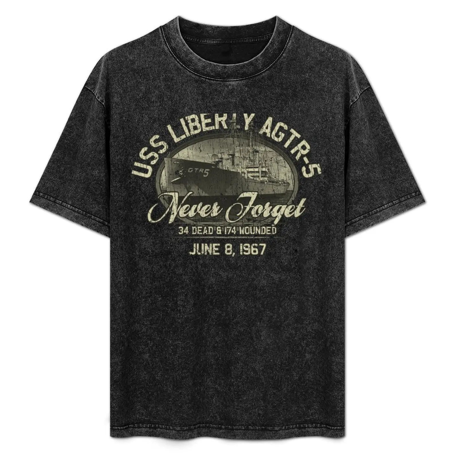 USS Liberty AGTR-5 1967 T-Shirt Basic Simple Design Short Sleeve Shirt
USS Liberty AGTR-5 1967 T-Shirt Basic Simple Design Short Sleeve Shirt