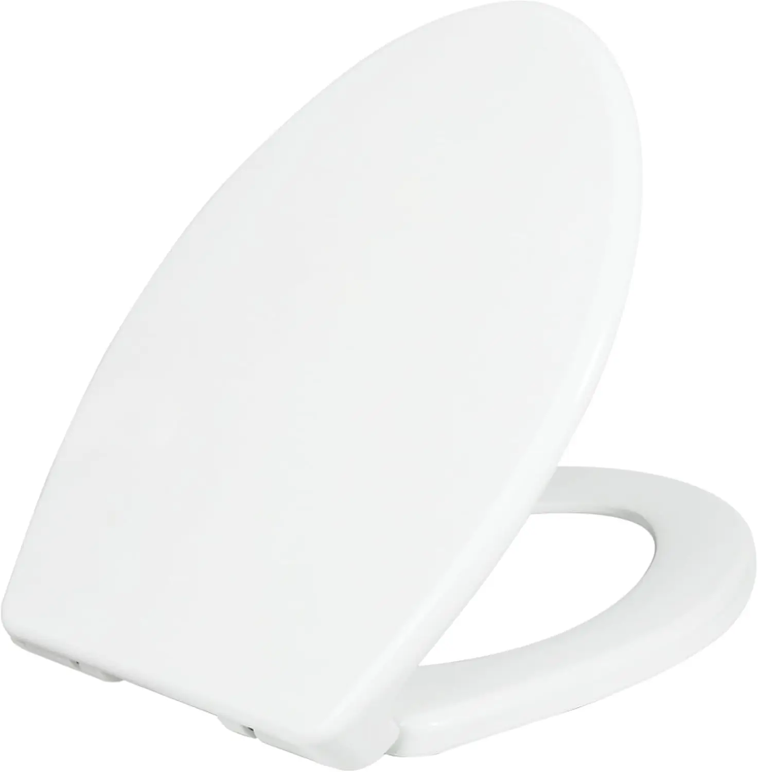 Elongated Slow-Close Toilet Seat with Quick Release Hinges & Non-Slip Bumpers - Easy Install, Durable Comfort Fit (White)
Elongated Slow-Close Toilet Seat with Quick Release Hinges & Non-Slip Bumpers - Easy Install, Durable Comfort Fit (White)