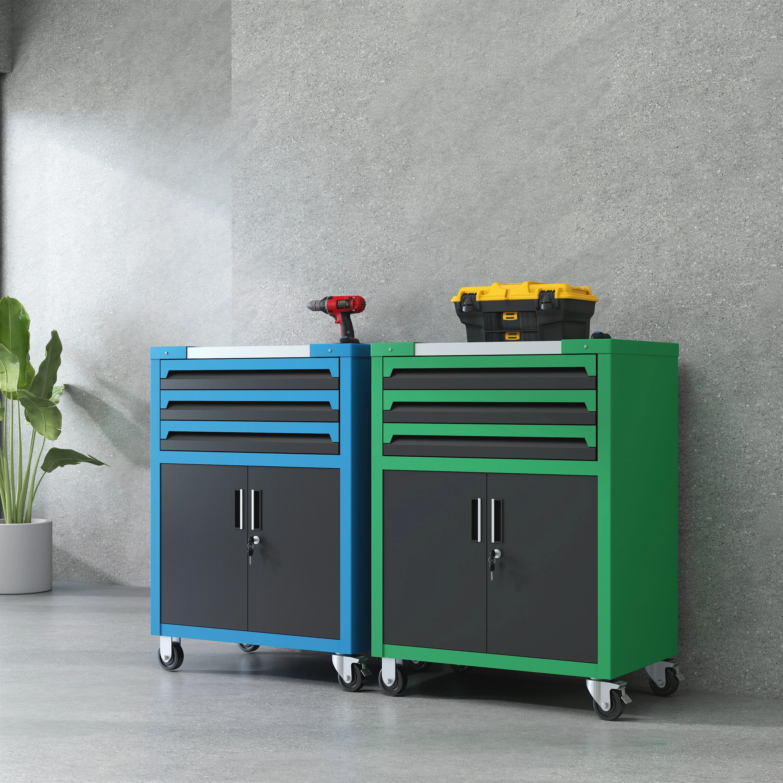 Homniture OEM Customizable Multi-Functional Heavy-Duty Metal Auto Repair 3-Drawer Tool Cabinet Box Keyed
Homniture OEM Customizable Multi-Functional Heavy-Duty Metal Auto Repair 3-Drawer Tool Cabinet Box Keyed