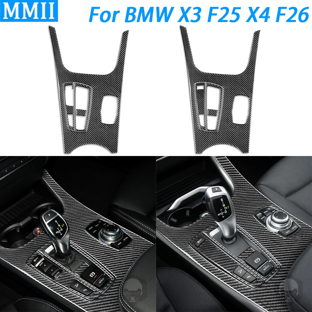 For BMW X3 F25 11-17 X4 F26 14-17 Real Carbon Fiber Gear Shift Panel Suit Trim Cover Car Interior Decoration Accessories Sticker
For BMW X3 F25 11-17 X4 F26 14-17 Real Carbon Fiber Gear Shift Panel Suit Trim Cover Car Interior Decoration Accessories Sticker