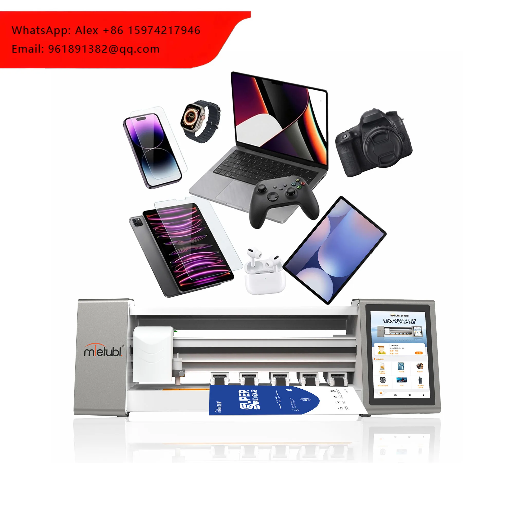 MTB-CUT 180TPro Tpu Film Cutting Machine Screen Protector Manufacture Machine For Cellphone Laptop Car Navigator Laptop
MTB-CUT 180TPro Tpu Film Cutting Machine Screen Protector Manufacture Machine For Cellphone Laptop Car Navigator Laptop