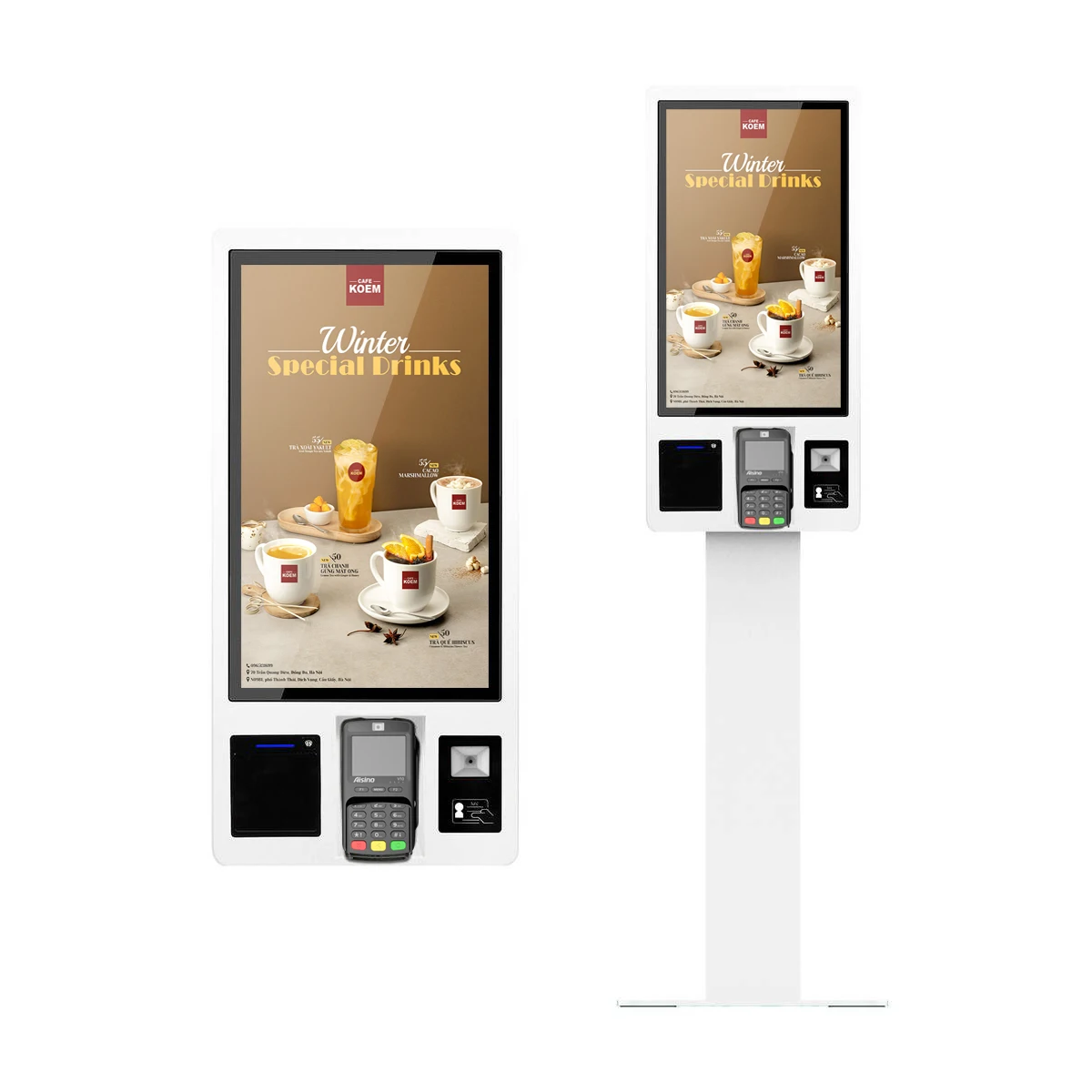 Fast Food 23.8 Inch Self Service POS Terminal Kiosk Touch Screen Digital Restaurant Self Ordering Payment Kiosk
Fast Food 23.8 Inch Self Service POS Terminal Kiosk Touch Screen Digital Restaurant Self Ordering Payment Kiosk