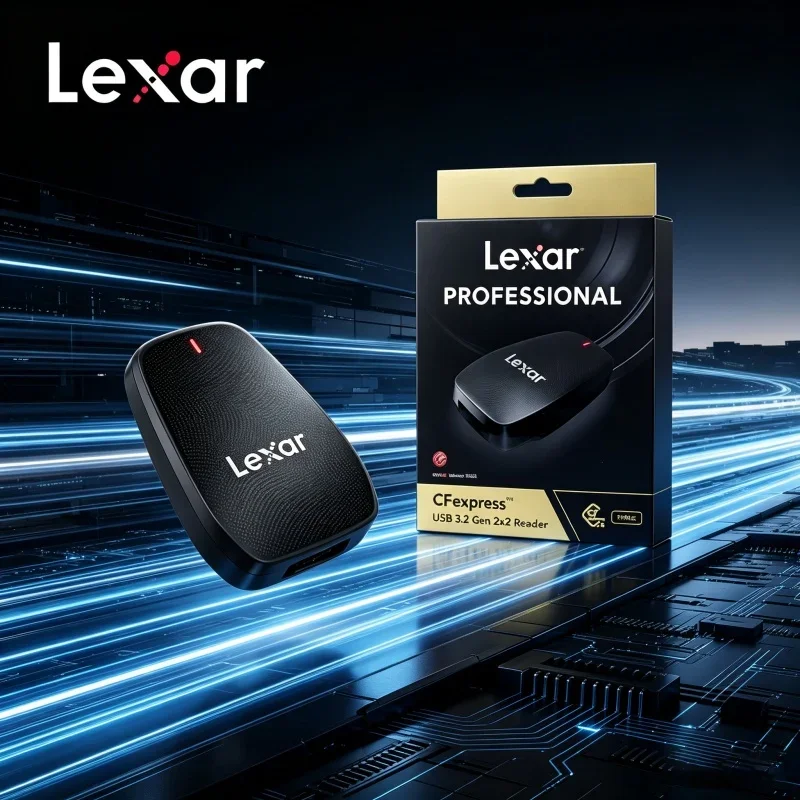Lexar 550U Wide Compatibility CFexpress Type B Card Reader 20Gbps USB 3.2 Gen 2x2 Type C 8K RAW Reader for Camera Desktop Laptop
Lexar 550U Wide Compatibility CFexpress Type B Card Reader 20Gbps USB 3.2 Gen 2x2 Type C 8K RAW Reader for Camera Desktop Laptop