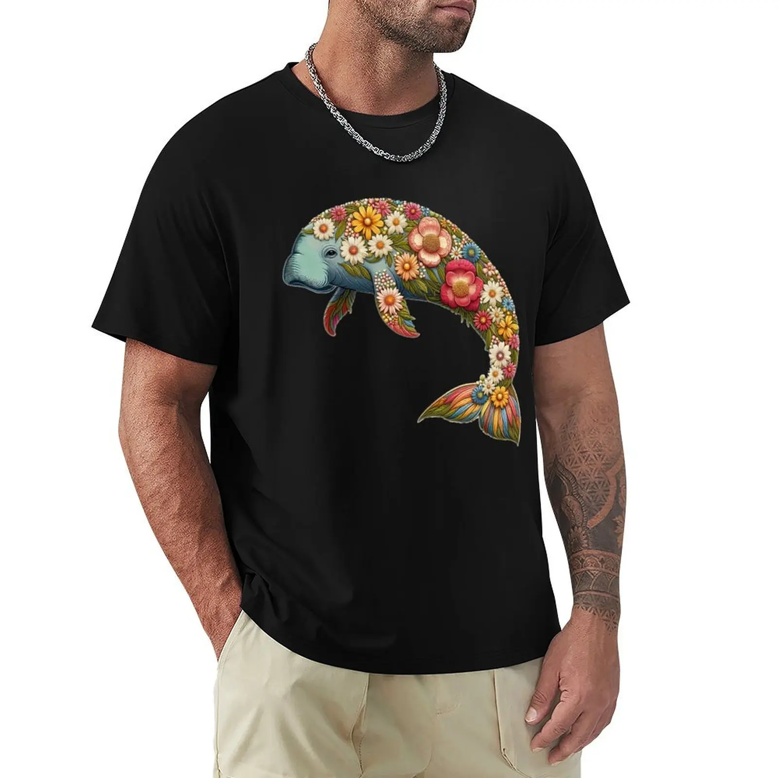 Flower Retro Dugong T-Shirt Basic Solid Color Short Sleeve Cotton Top
Flower Retro Dugong T-Shirt Basic Solid Color Short Sleeve Cotton Top