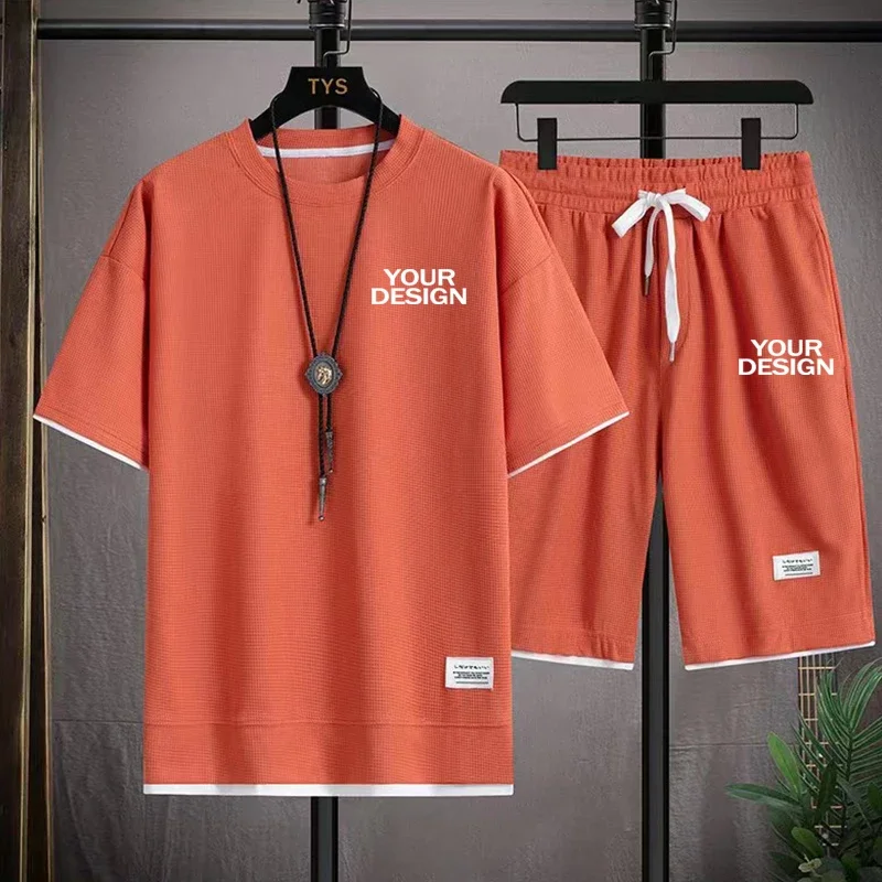 Men's trendy 2025 print Breathable Waffle Summer Men's casual T-shirt Shorts suit Men's sportswear Solid color sportswear youth
Men's trendy 2025 print Breathable Waffle Summer Men's casual T-shirt Shorts suit Men's sportswear Solid color sportswear youth